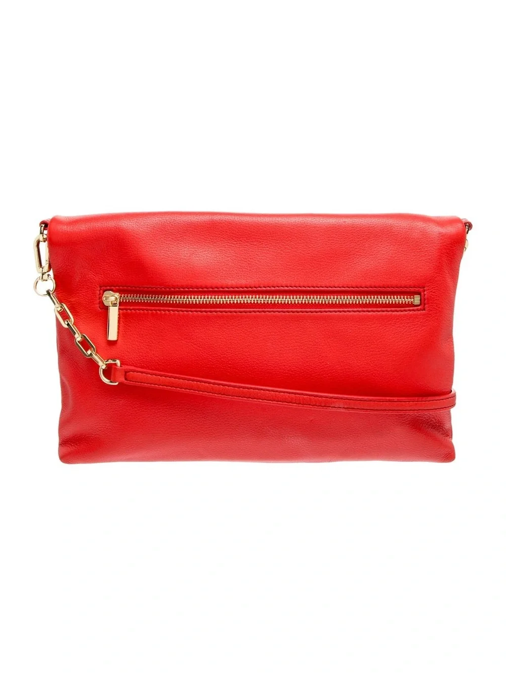 TORY BURCH Leather Embossing Logo Flap Chain Crossbody Bag Women Authentic NWT